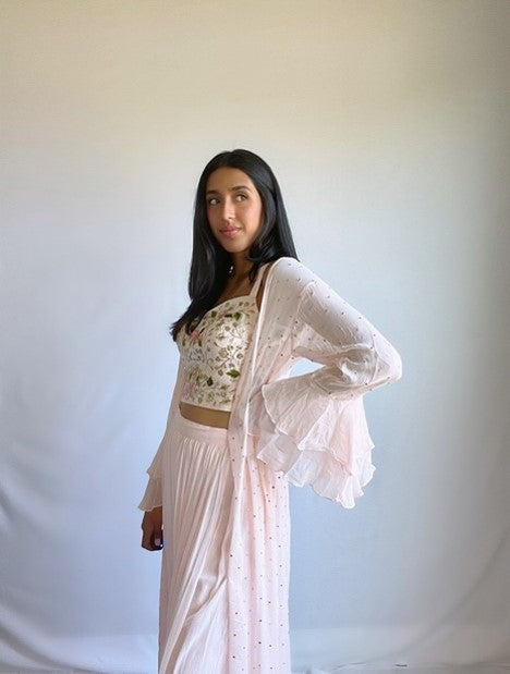Blush Pink Cape Set