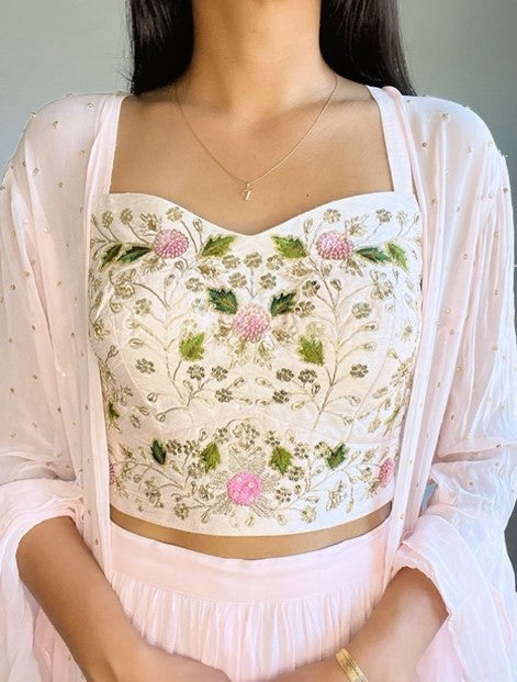 Blush Pink Cape Set