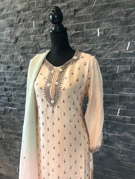 Cloud Pink Sharara Set