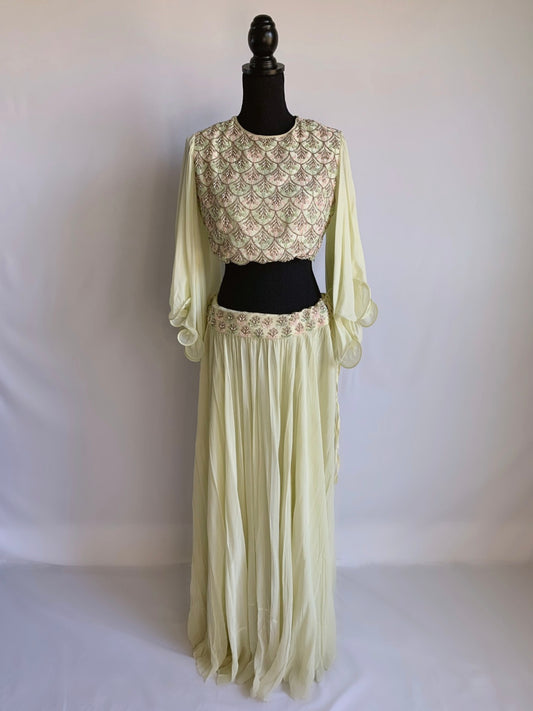 Light Yellow Cape Set