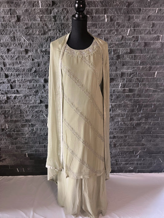 Sage Green Sharara
