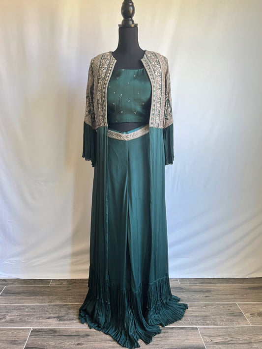 Forest Green Cape Set