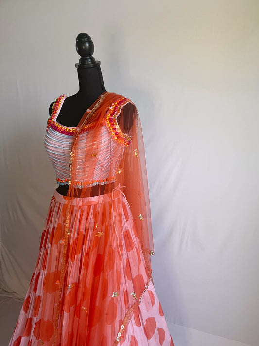 Running Circles Lehenga