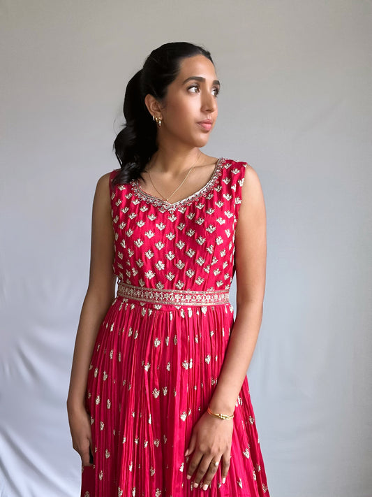 Red Traditional Jumpsuit