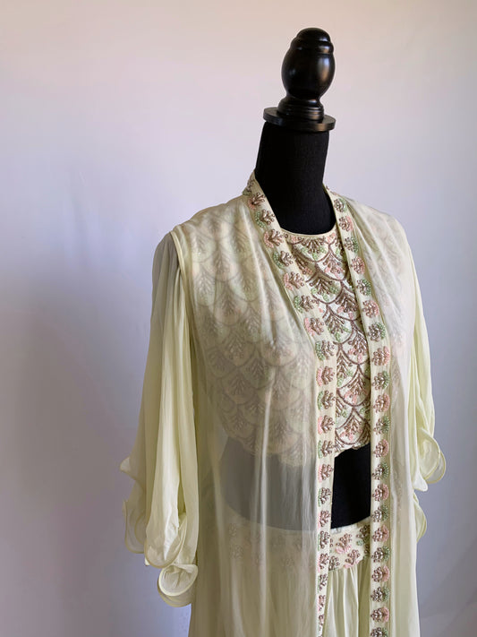 Light Yellow Cape Set