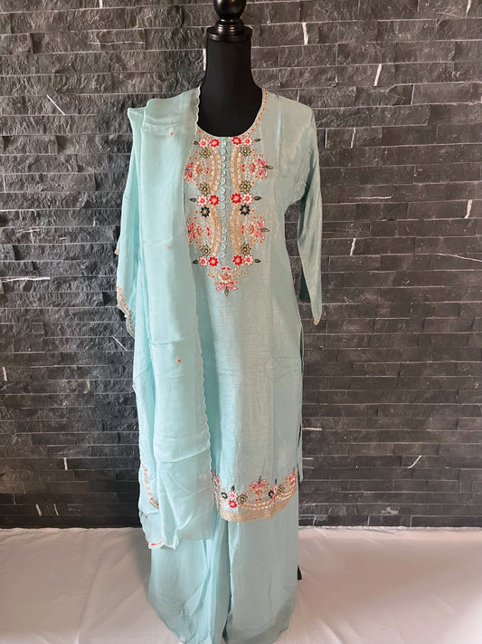 Baby  Blue  Sharara