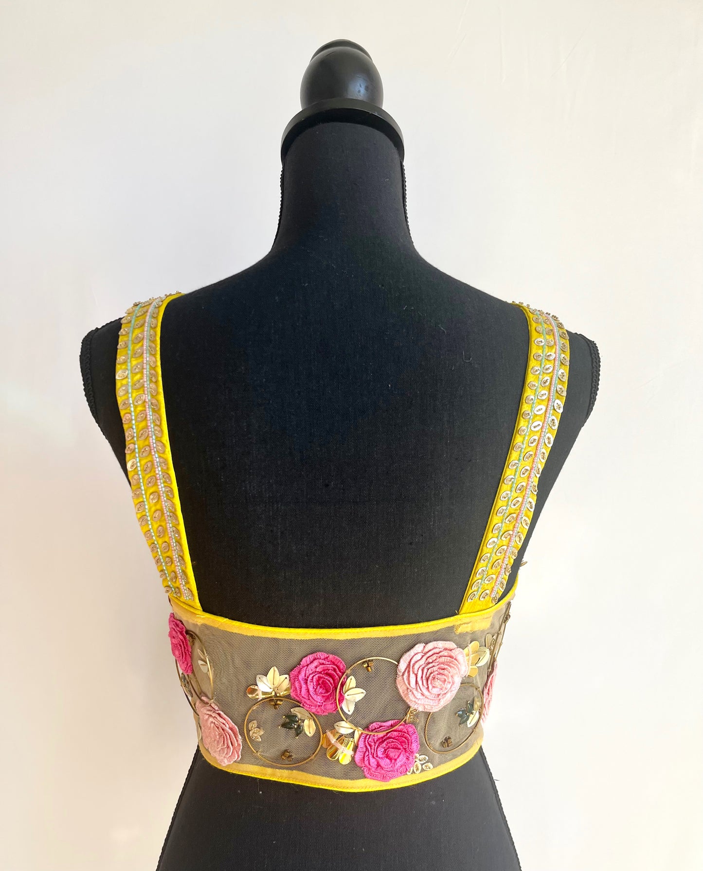 Yellow  Ring  a  Round  the  Rosy  Lehenga