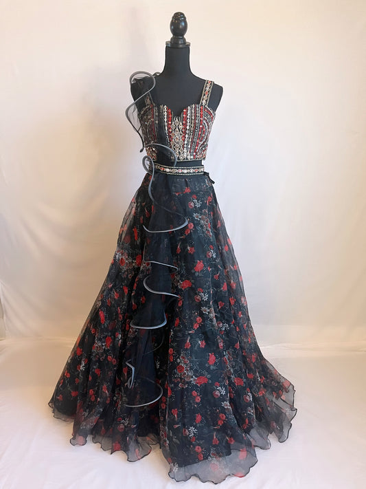 Black  Swan  Lehenga