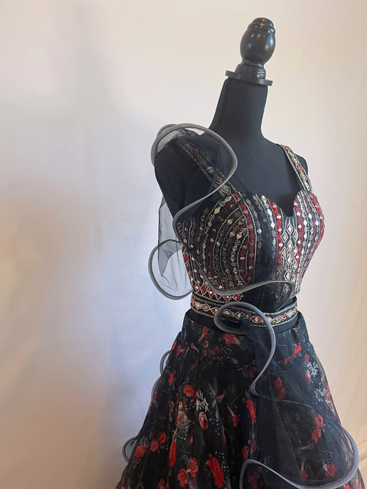 Black  Swan  Lehenga