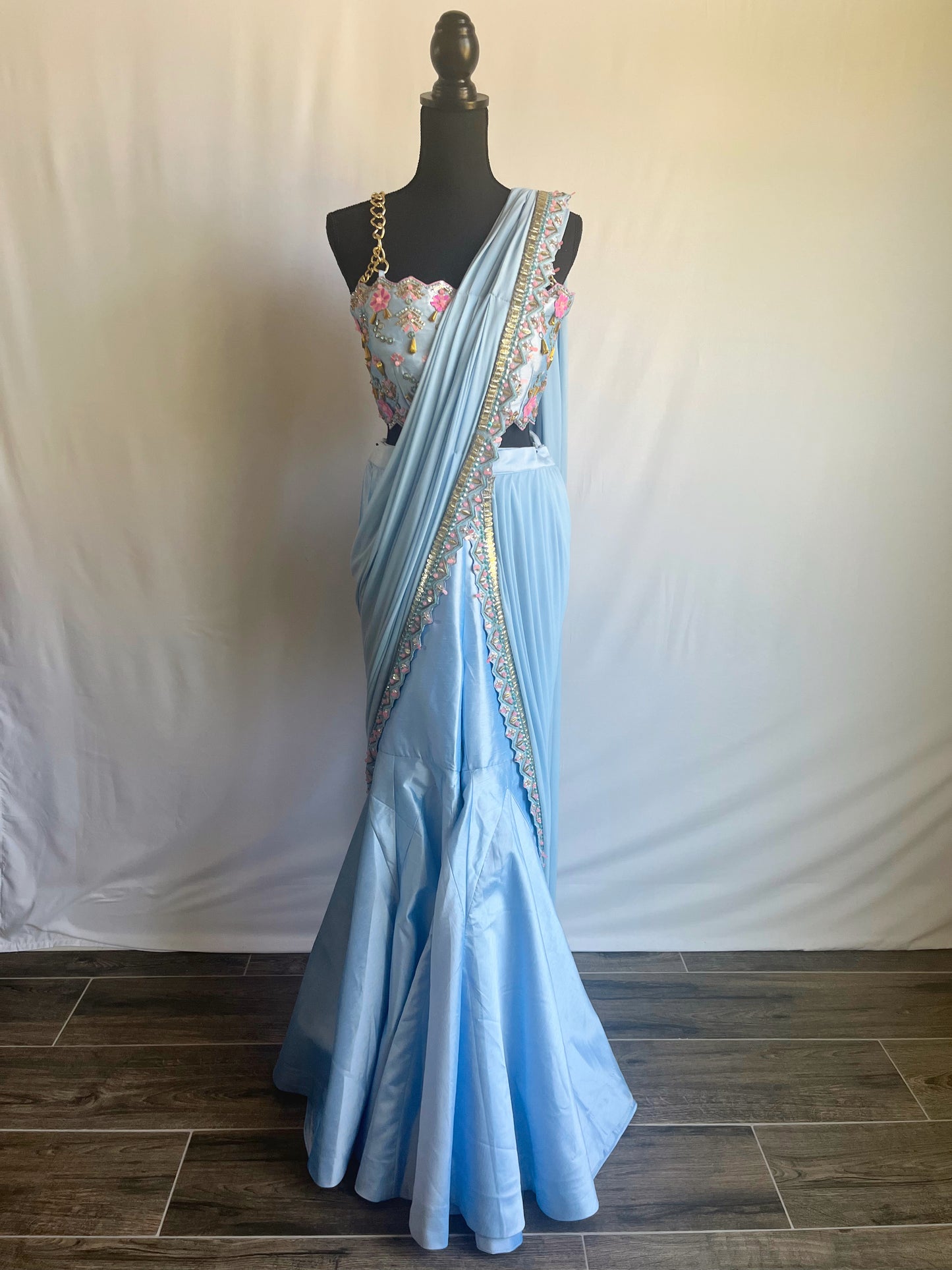 Blue Dolphin Saree